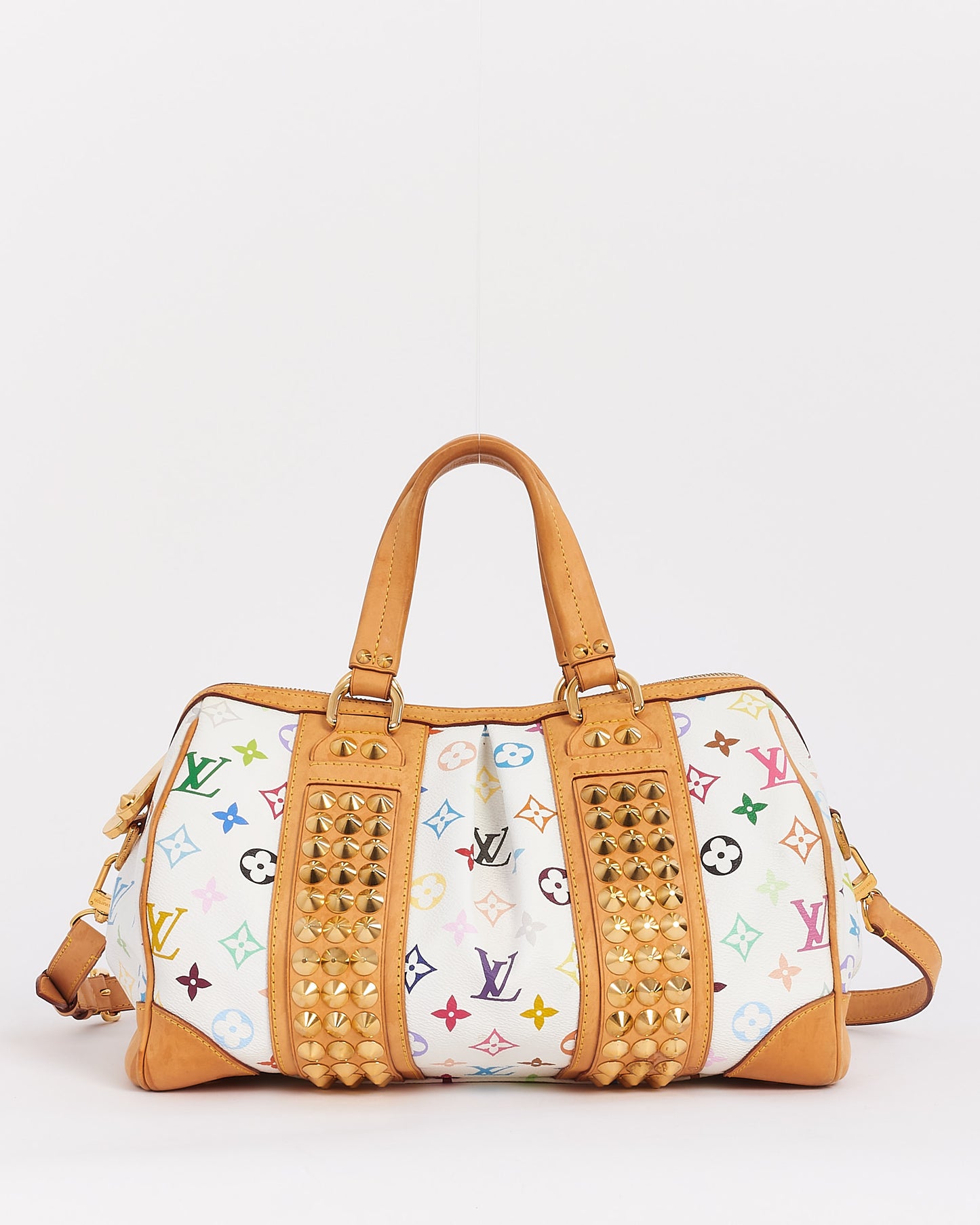 Louis Vuitton White Multi Murakami Monogram Canvas Courtney MM Bag