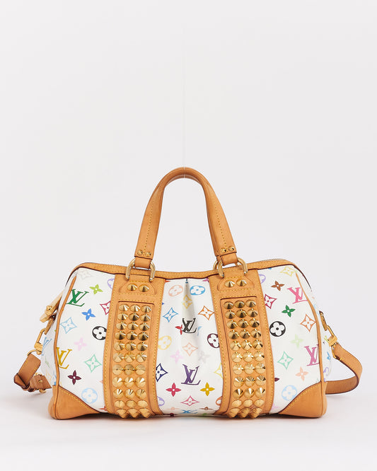 Louis Vuitton White Multi Murakami Monogram Canvas Courtney MM Bag