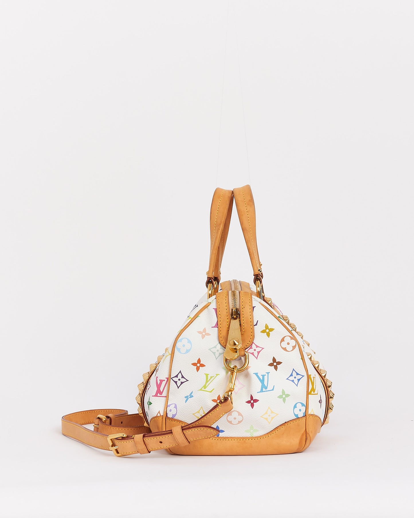 Louis Vuitton White Multi Murakami Monogram Canvas Courtney MM Bag