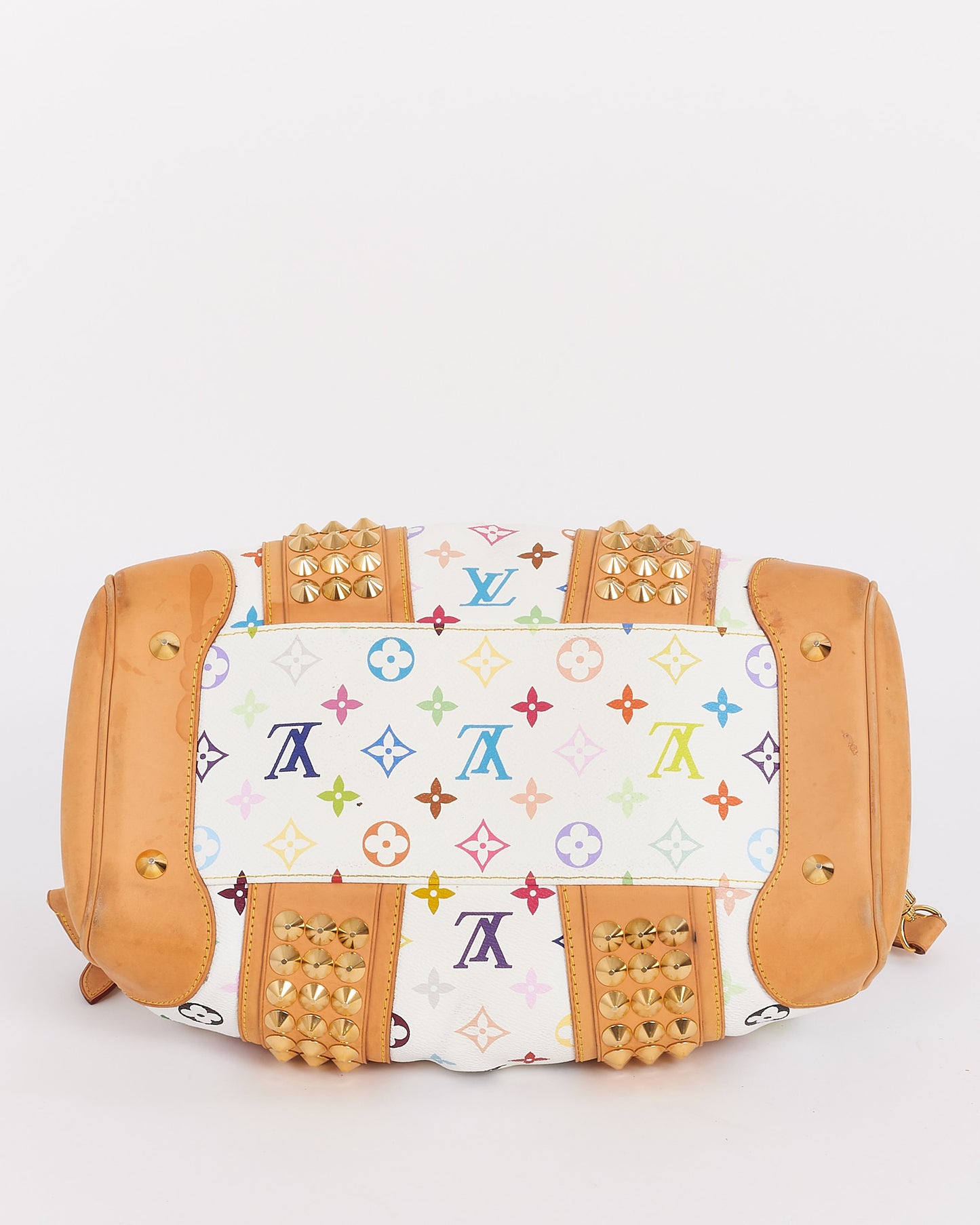 Louis Vuitton White Multi Murakami Monogram Canvas Courtney MM Bag