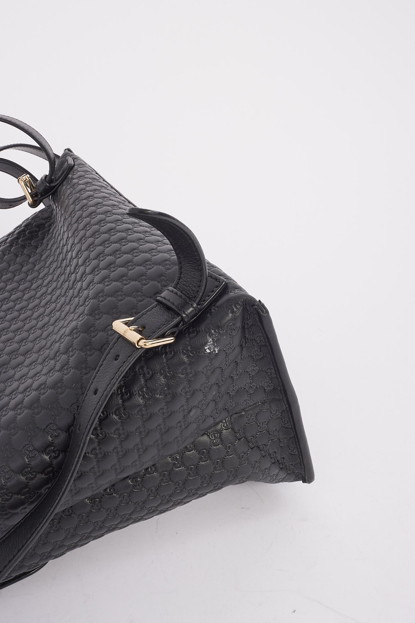 Gucci Black Leather Guccissima Backpack