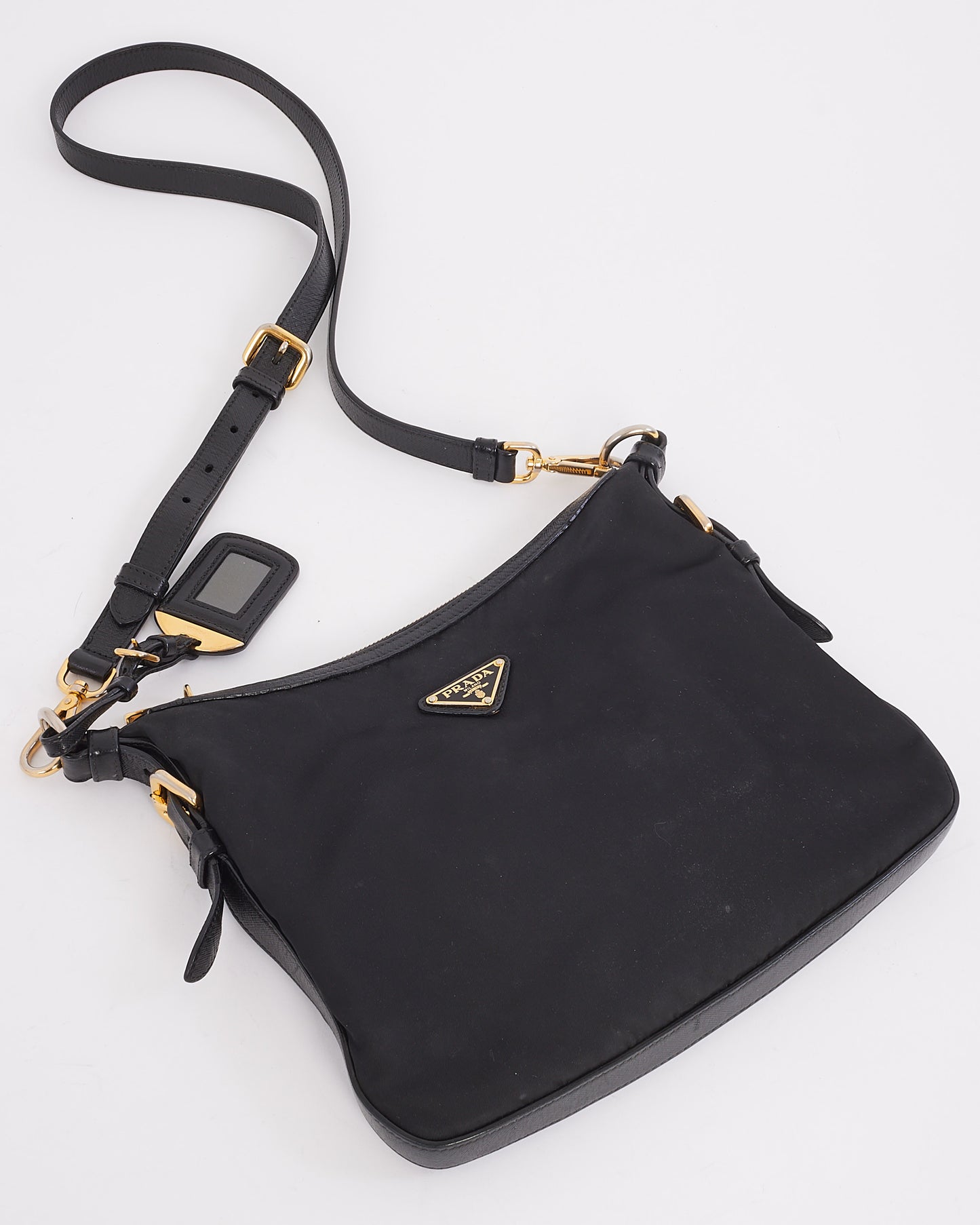 Prada Black Nylon Tessuto Crossbody Messenger Bag