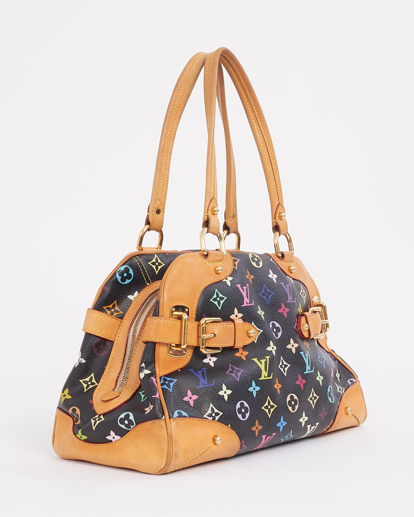 Louis Vuitton Monogram Noir Multicolore Murakami Claudia Sac