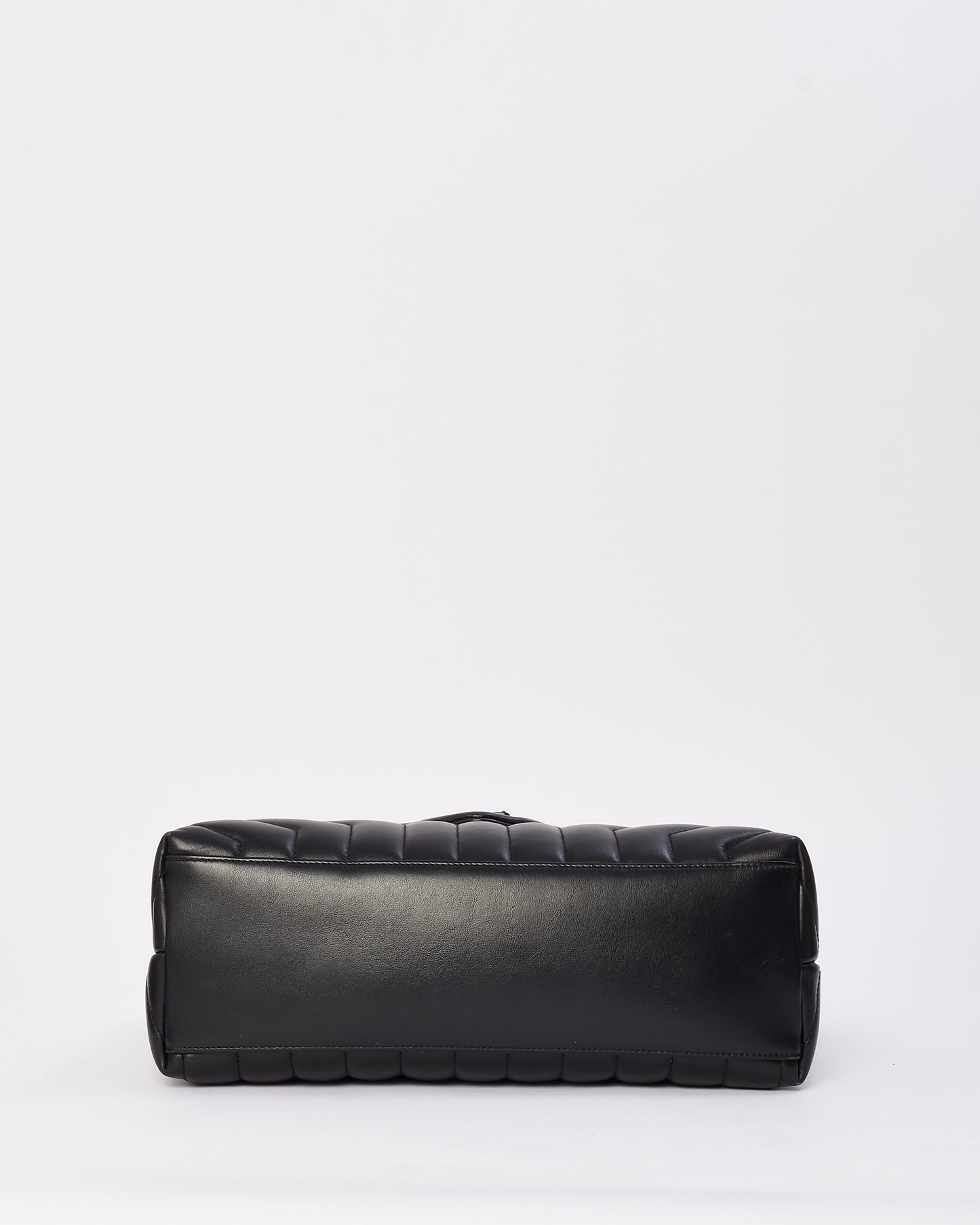 Saint Laurent Black Quilted Y Leather Lou Lou Medium Chain Bag