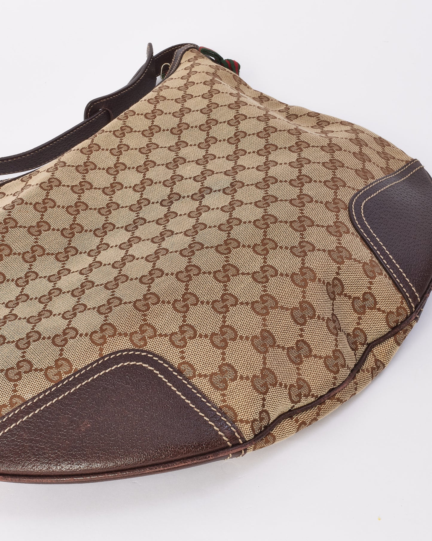 Gucci Brown Canvas Princy GG Hobo Bag