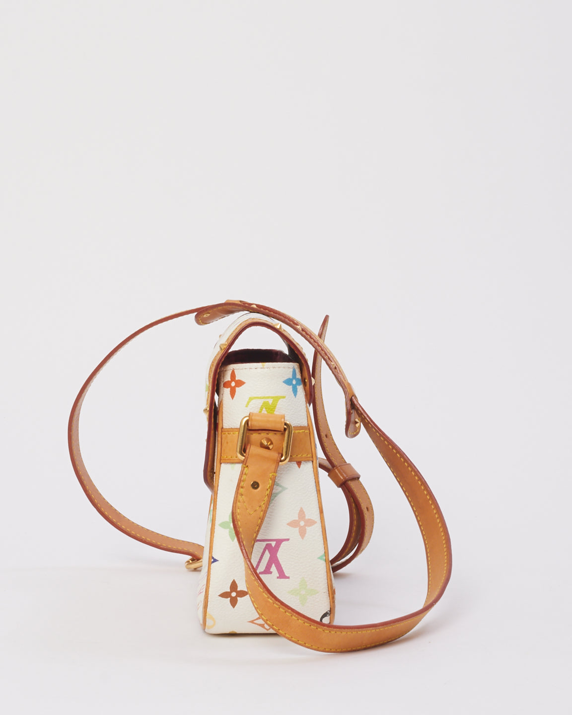 Louis Vuitton White Monogram Multicolor Murakami Sologne Shoulder Bag