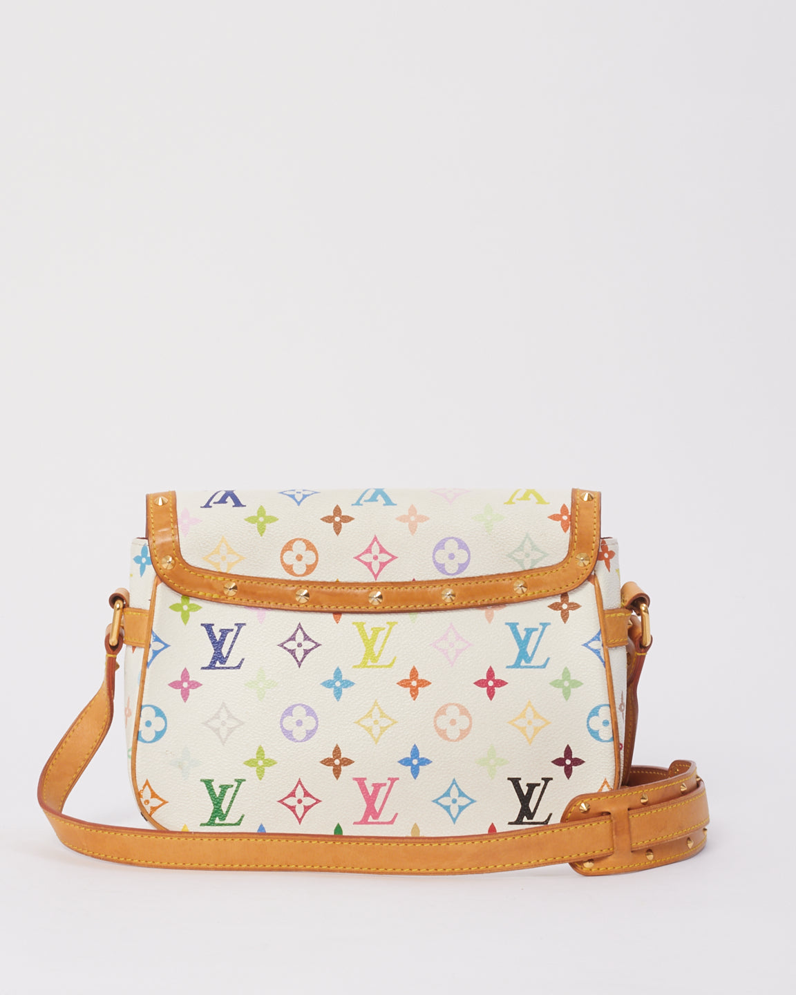 Louis Vuitton White Monogram Multicolor Murakami Sologne Shoulder Bag