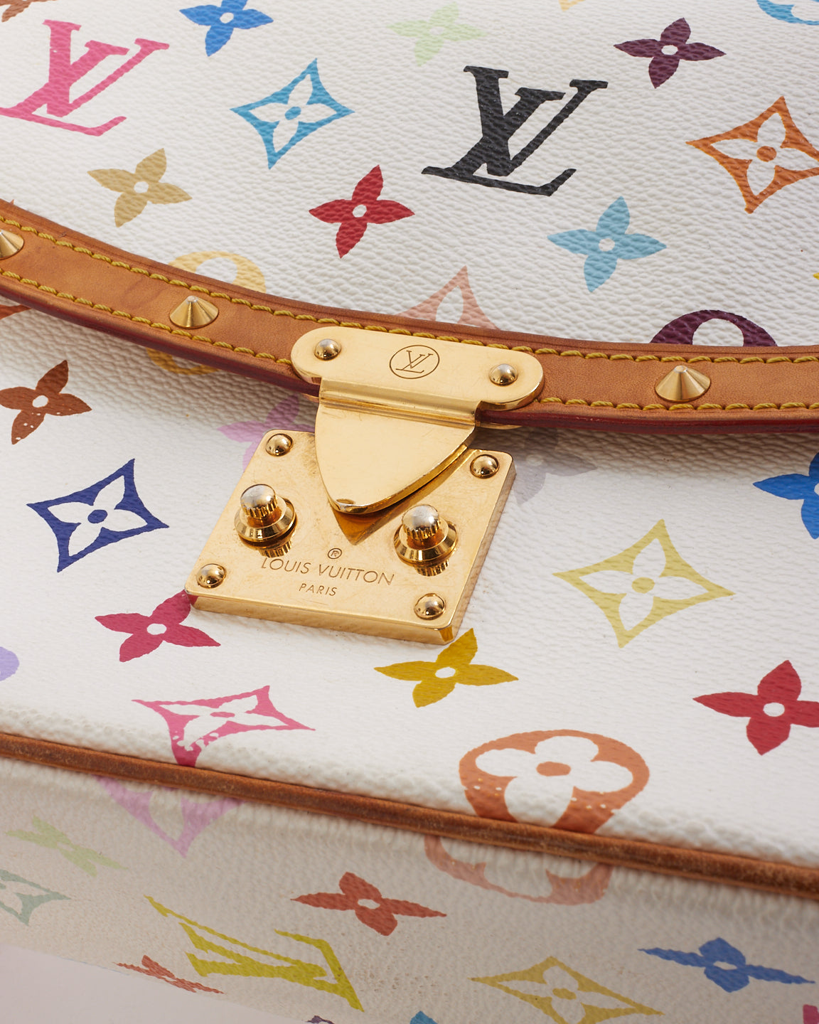 Louis Vuitton White Monogram Multicolor Murakami Sologne Shoulder Bag