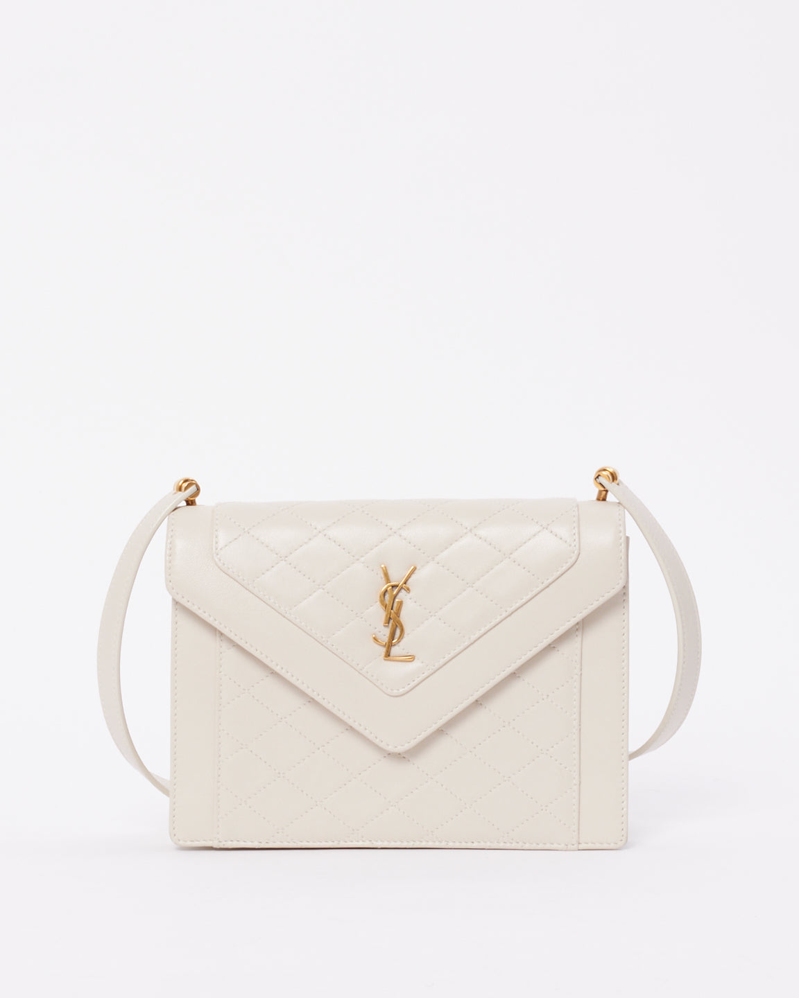 Saint Laurent Sac à bandoulière Gaby Mini Satchel blanc