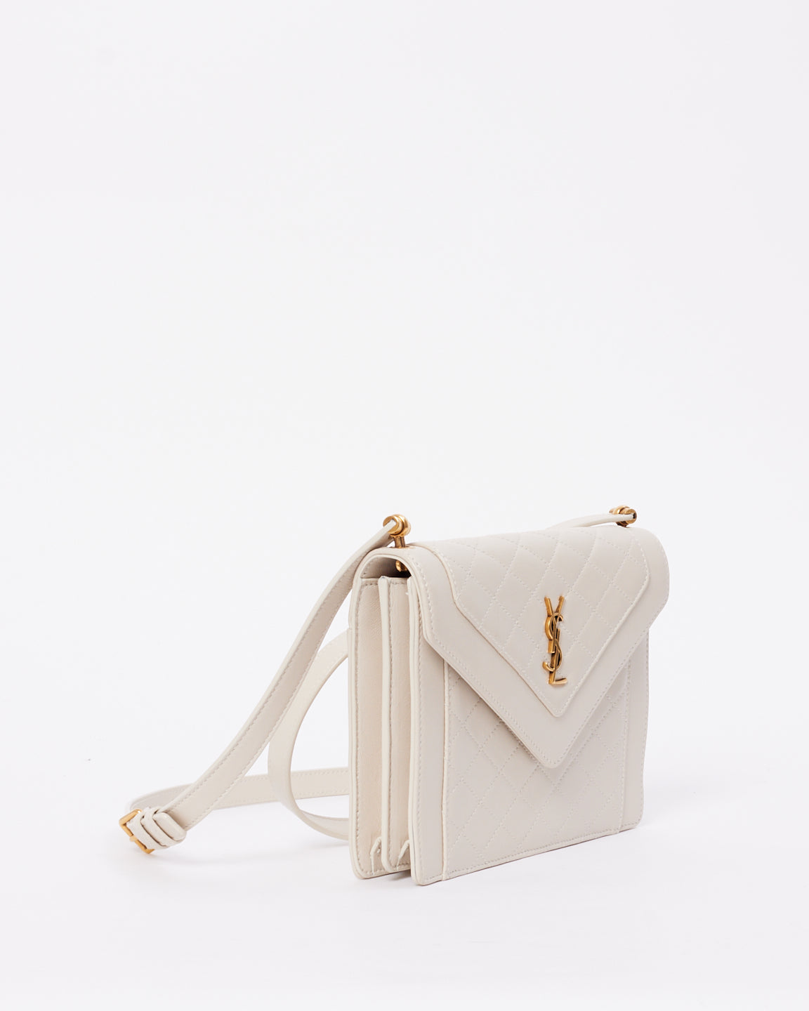 Saint Laurent Sac à bandoulière Gaby Mini Satchel blanc