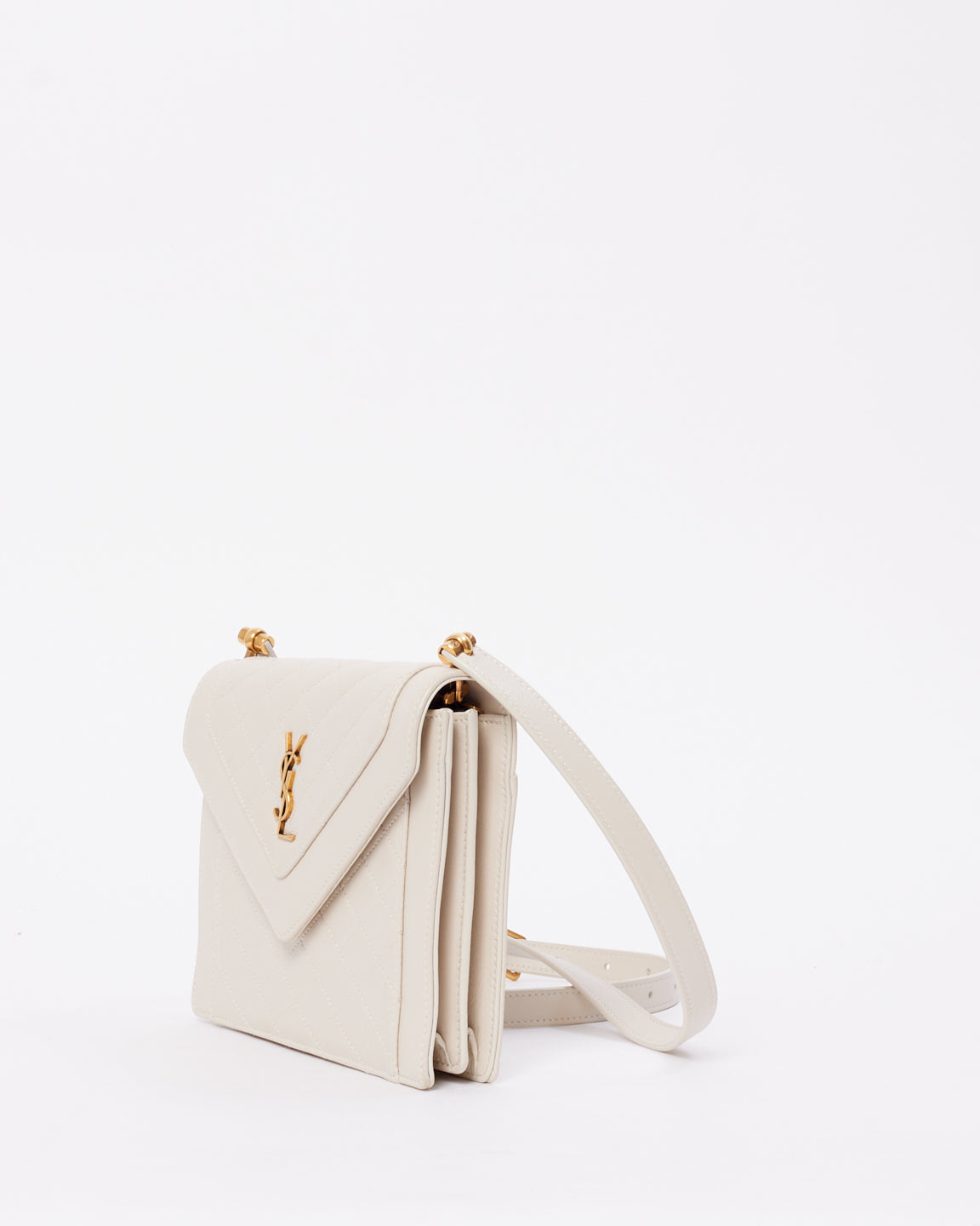 Saint Laurent Sac à bandoulière Gaby Mini Satchel blanc