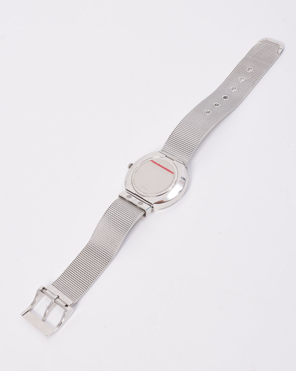 Gucci Silver Watch with White and Red Interchangeable Face 12813904