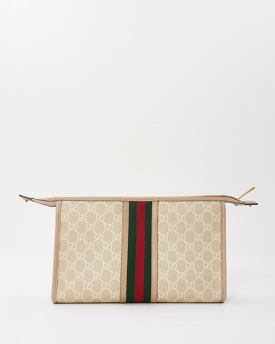 Trousse de toilette Ophidia GG en toile beige Gucci