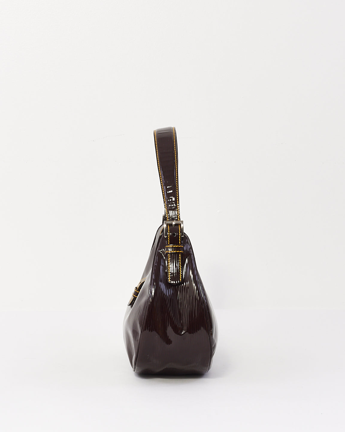 Prada Burgundy Patent Leather Shoulder Bag