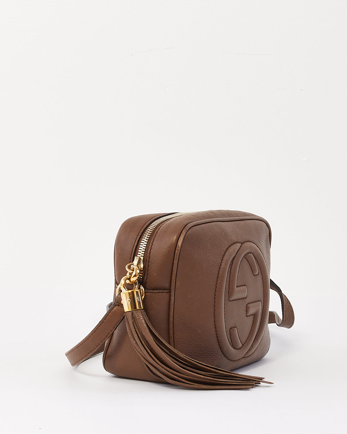 Gucci Brown Leather Soho Disco Crossbody Bag