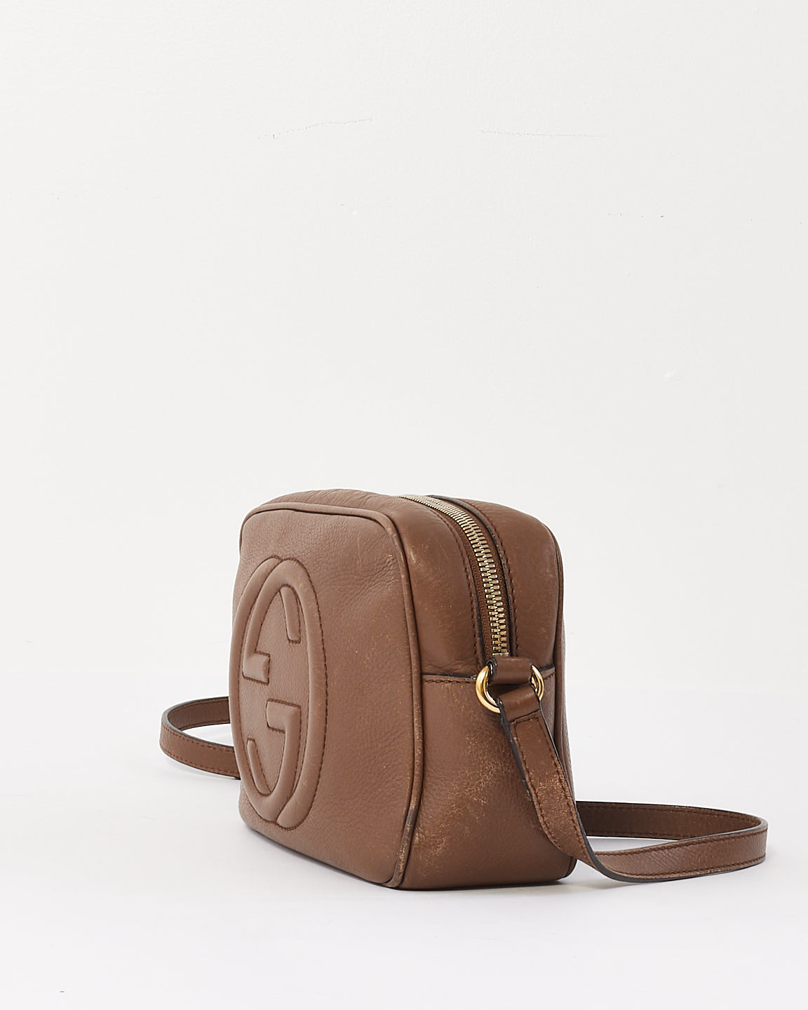 Gucci Brown Leather Soho Disco Crossbody Bag