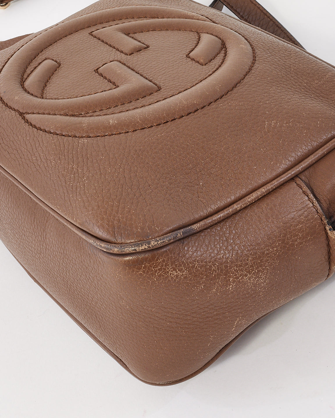 Gucci Brown Leather Soho Disco Crossbody Bag