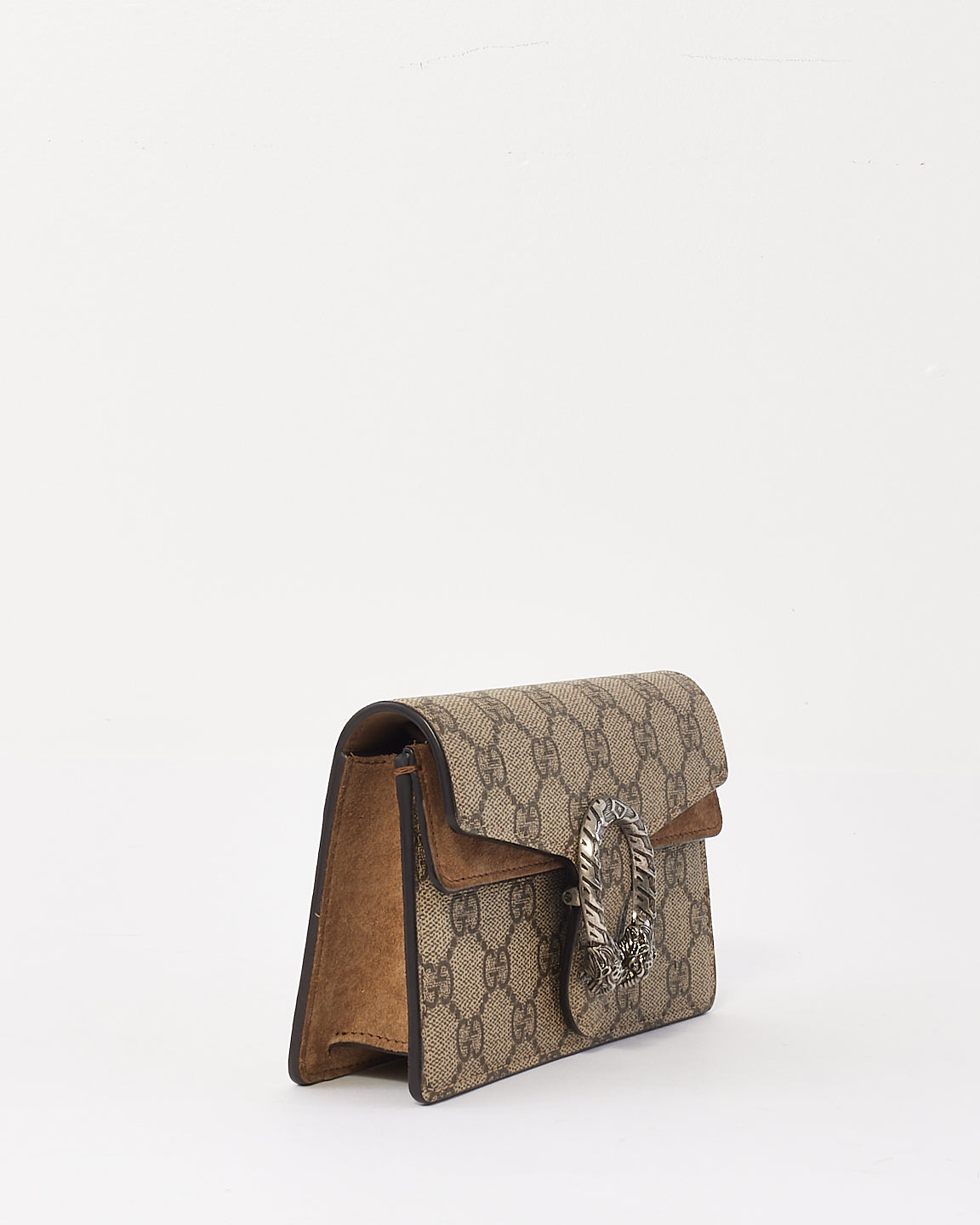 Gucci Beige Canvas GG Supreme Super Mini Dionysus Bag