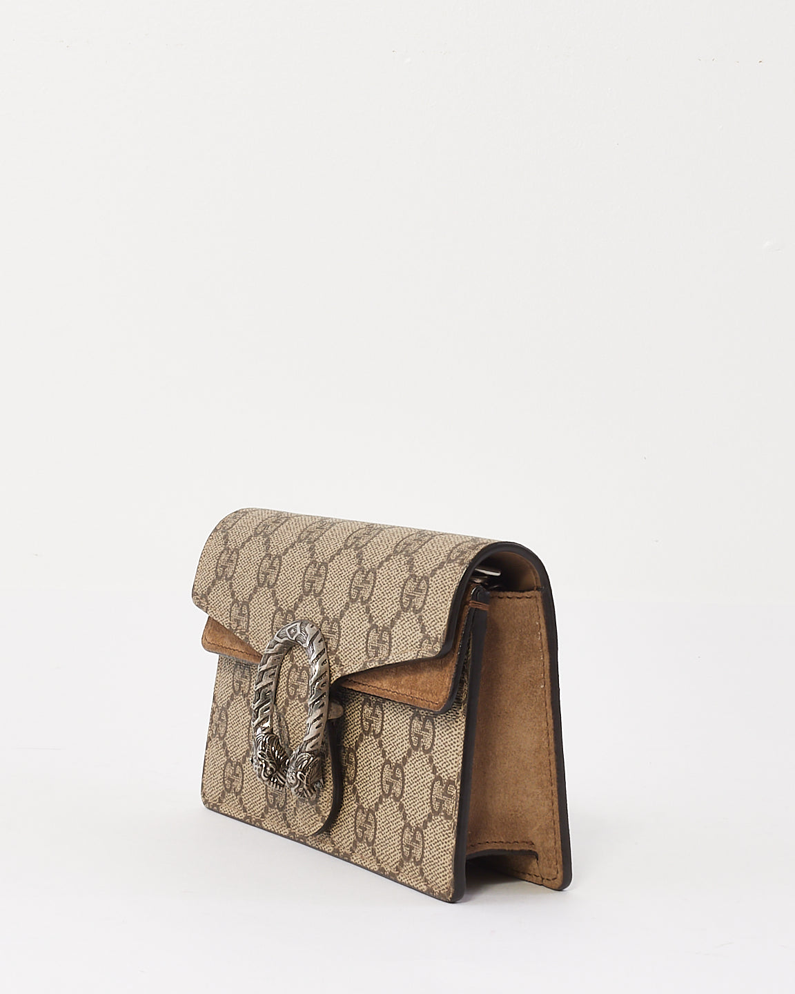 Gucci Beige Canvas GG Supreme Super Mini Dionysus Bag