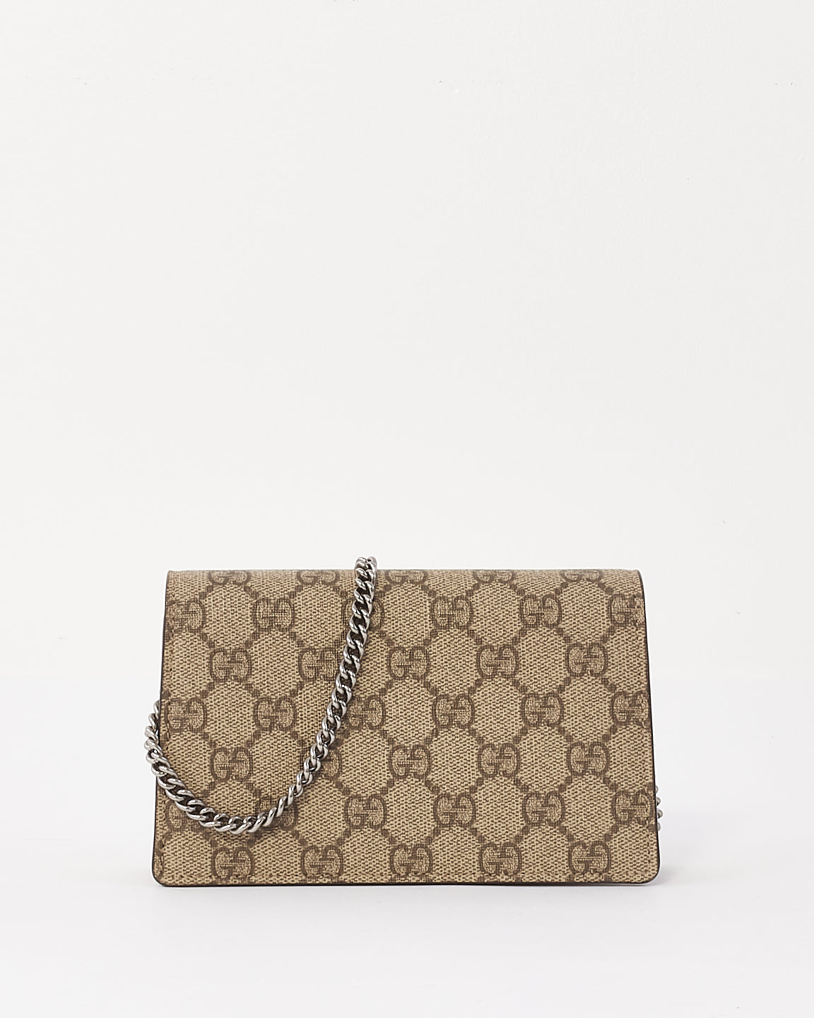 Gucci Beige Canvas GG Supreme Super Mini Dionysus Bag