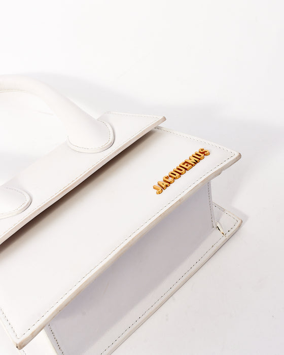 Jacquemus Le Chiquito Moyen White Leather ref.928468 - Joli Closet