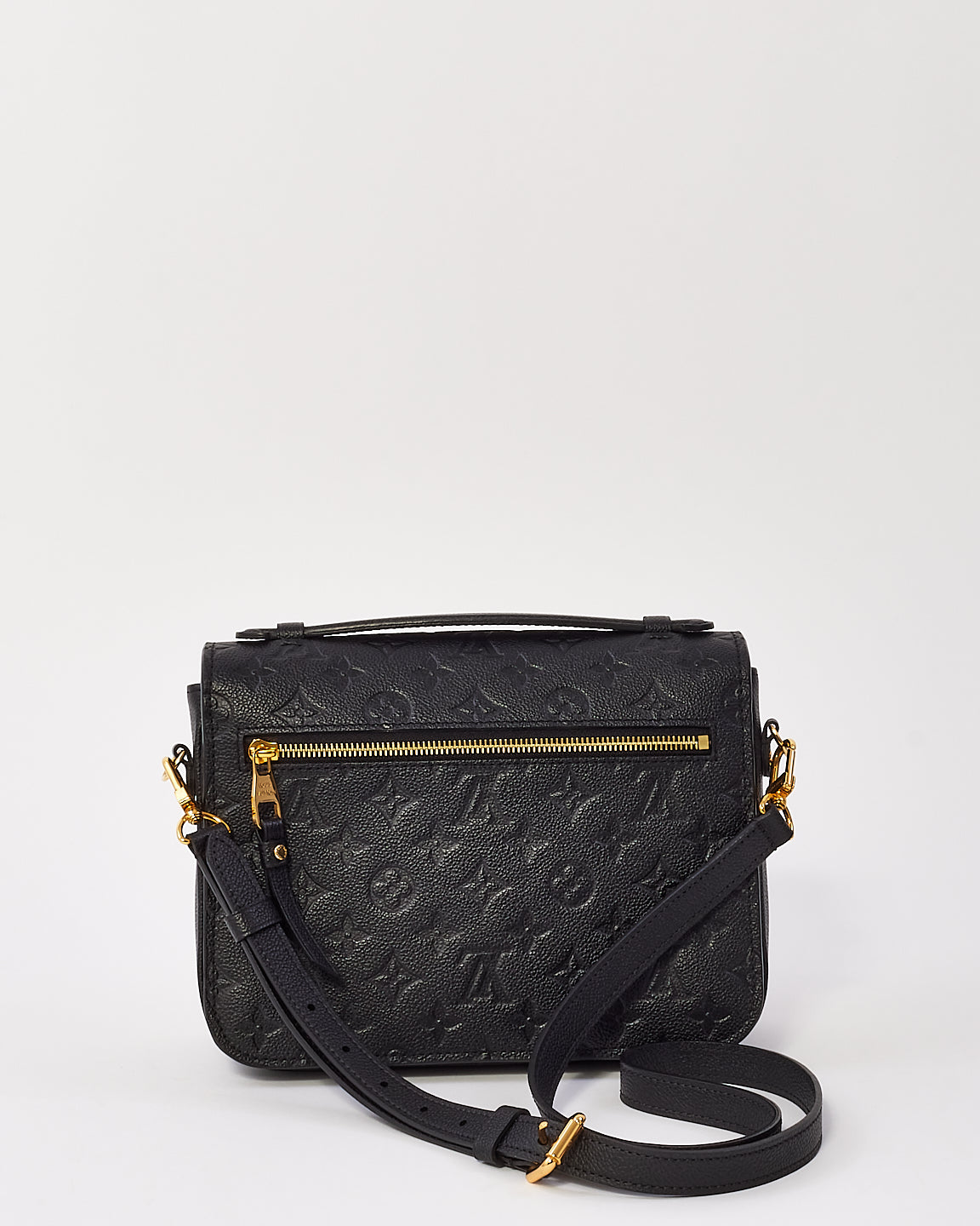 Louis Vuitton Black Monogram Empreinte Leather Pochette Metis Bag