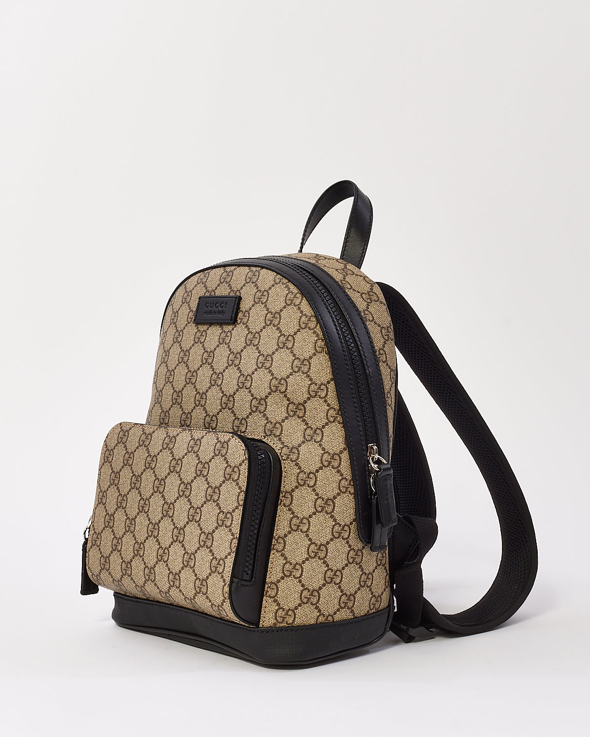 Gucci Brown Canvas & Leather GG Guccissima Eden Small Backpack