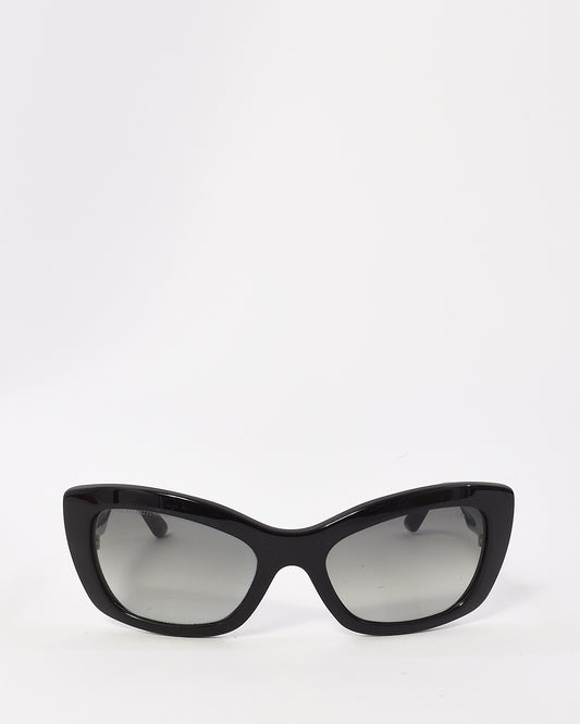 Prada Black Acetate SPR 19M Cat Eye Sunglasses