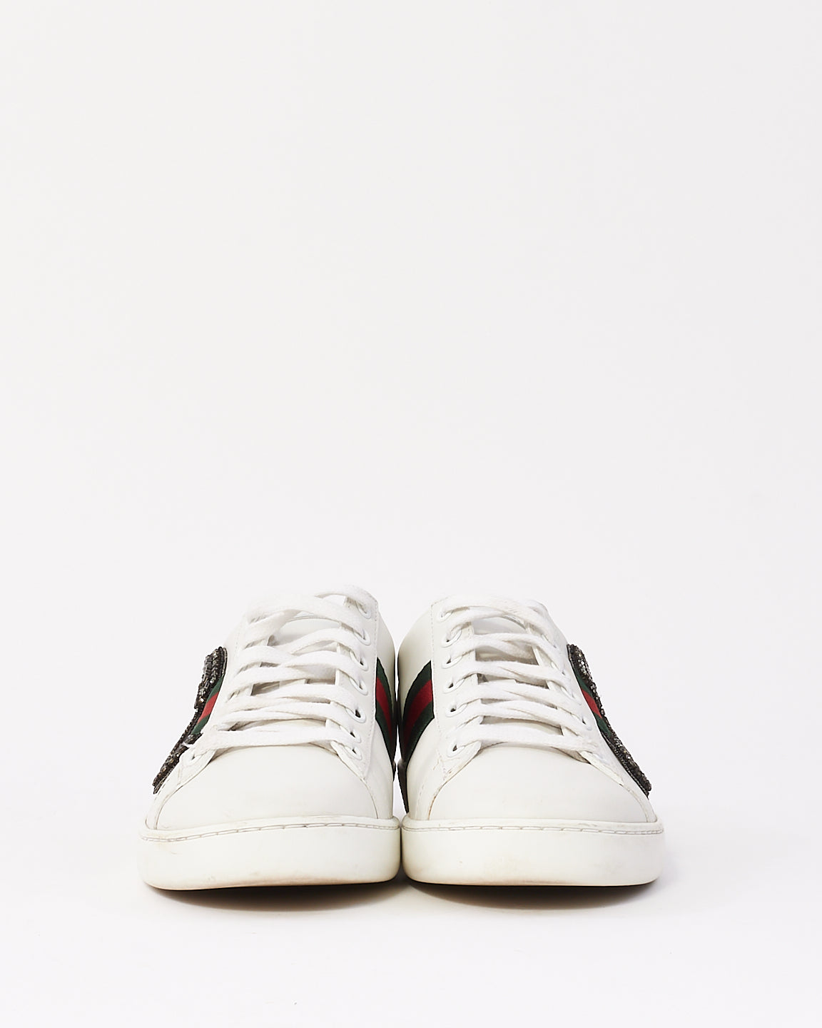 Gucci Baskets basses Ace en cuir blanc Safety Pin - 36