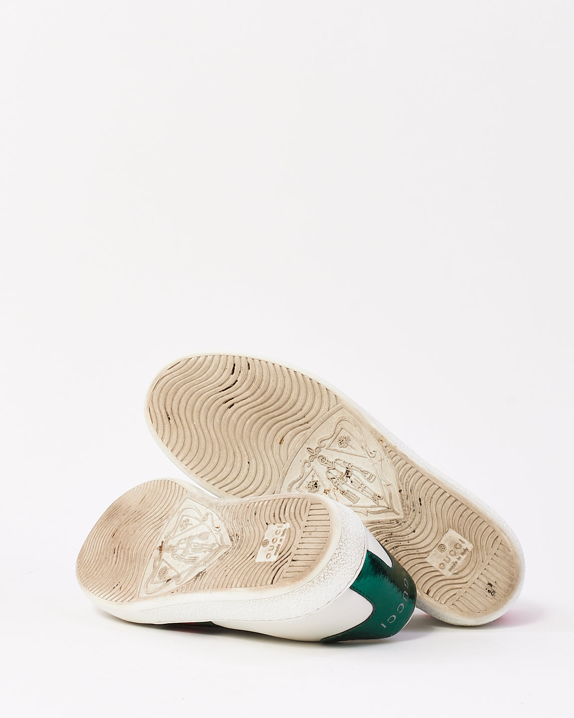 Gucci Baskets basses Ace en cuir blanc Safety Pin - 36