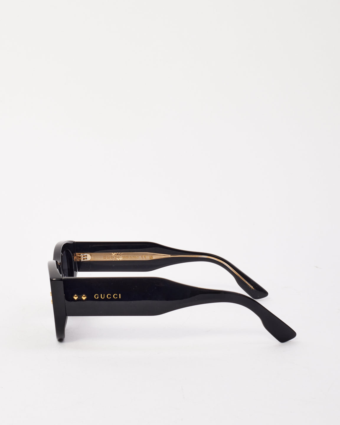 Gucci Black Acetate Rectangular GG12189 Sunglasses