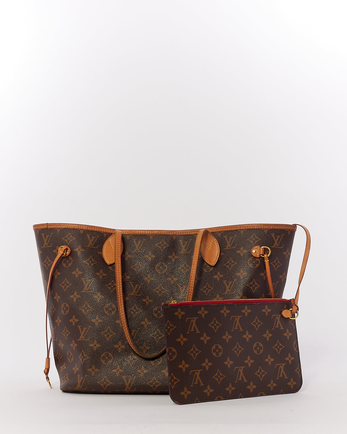 Louis Vuitton Monogram Canvas Neverfull MM with Pouch