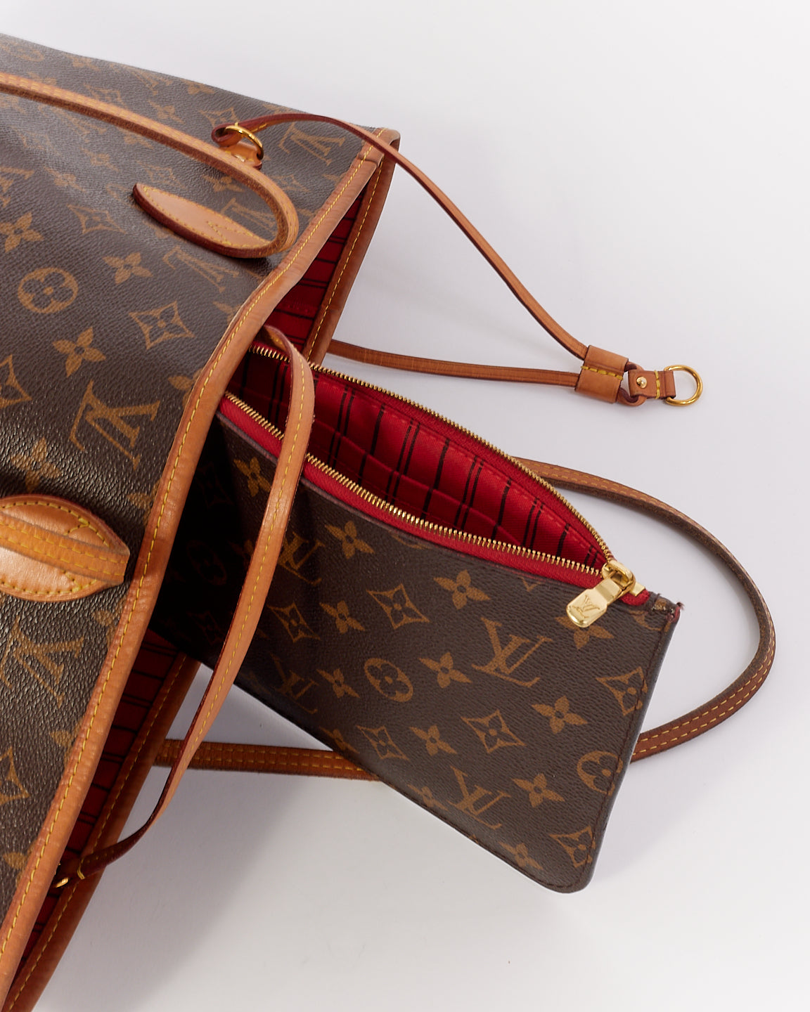 Louis Vuitton Monogram Canvas Neverfull MM with Pouch