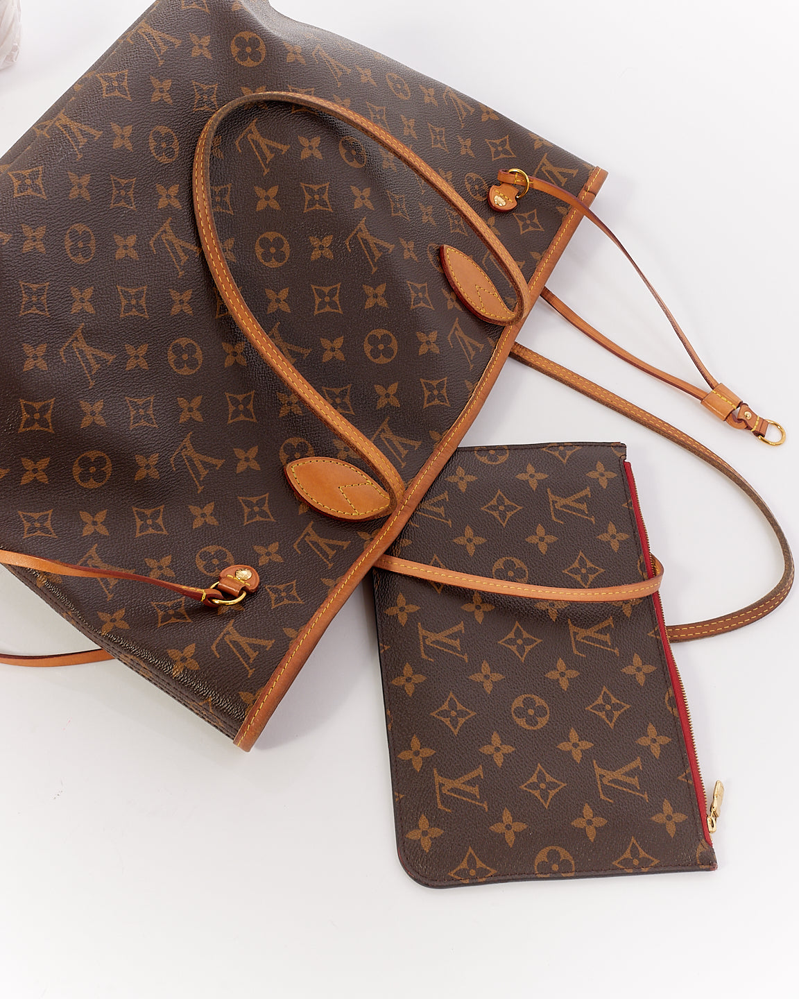 Louis Vuitton Monogram Canvas Neverfull MM with Pouch