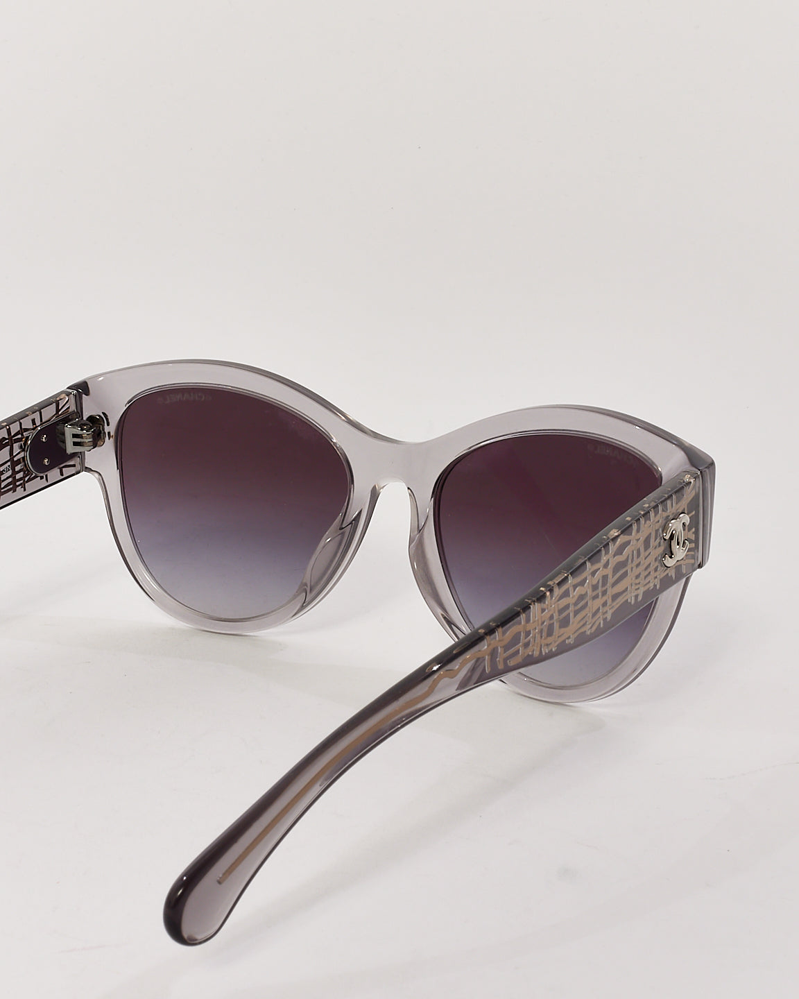 Chanel Grey Acetate Cat Eye Frame 5434 Sunglasses