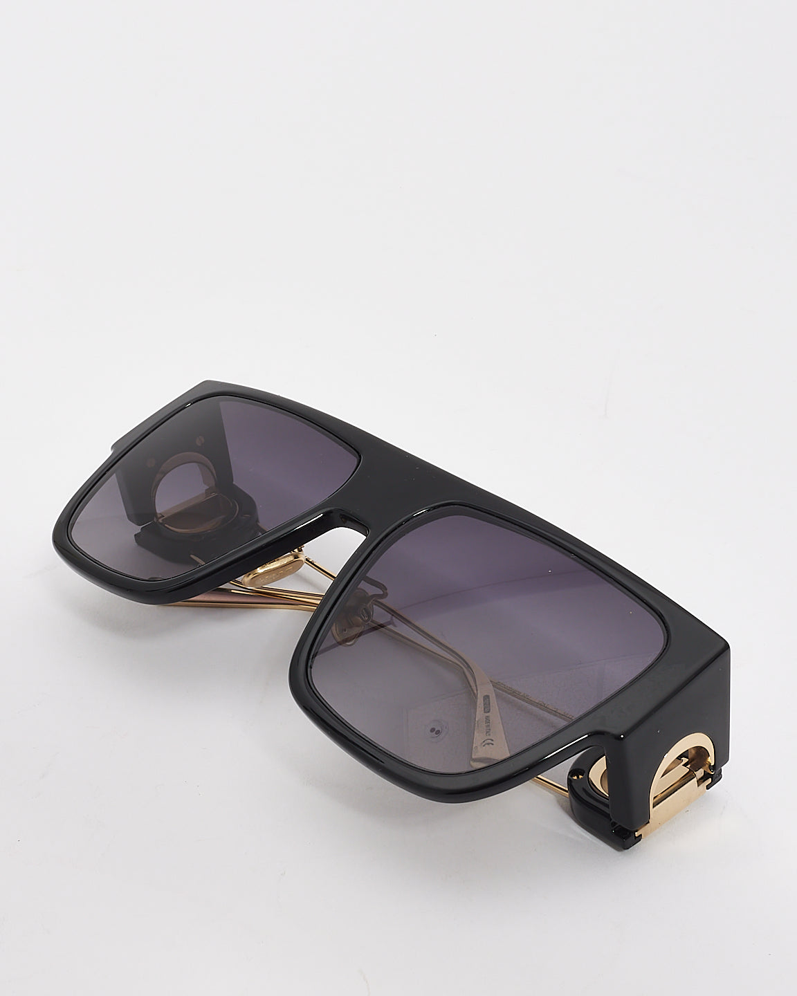 Dior Black Acetate 30Montaigne S3U Shield Sunglasses