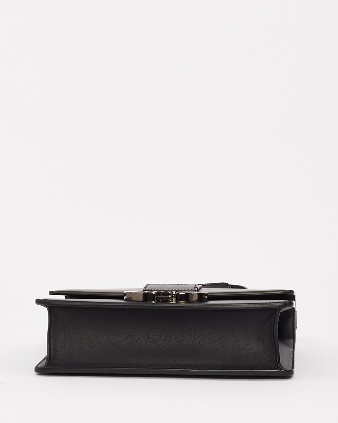 Dior Black Smooth Leather 30 Montaigne Bag with Black Hardware