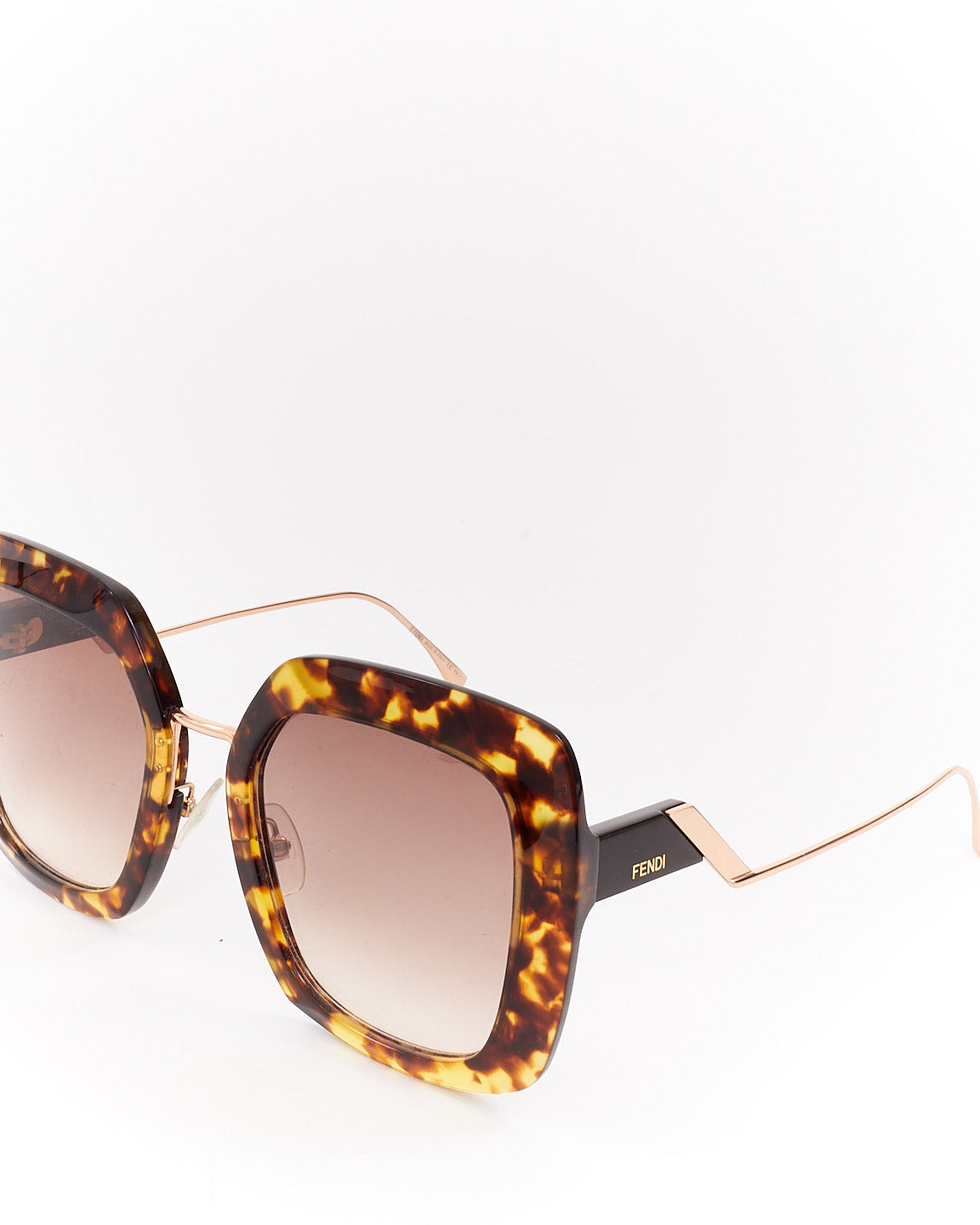 Fendi Tortoise Acetate Square FF0317 Sunglasses