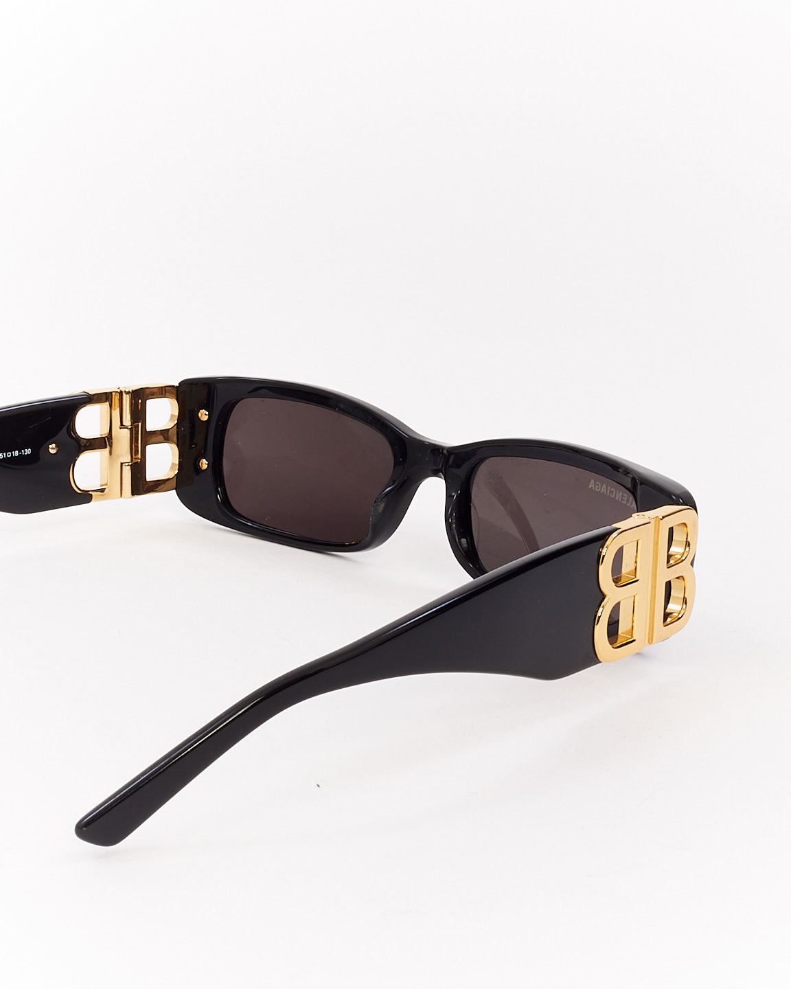 Balenciaga Black Acetate BB Logo BB096S Sunglasses