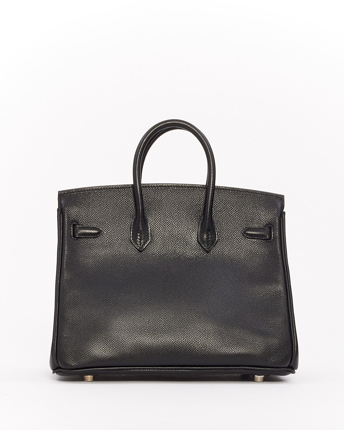 Hermès Birkin 25 en cuir Epsom noir avec quincaillerie Palladium