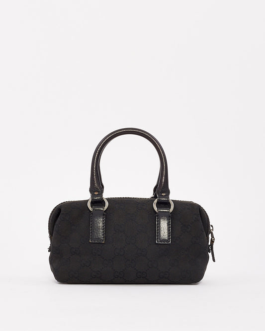 Mini sac en toile GG noir vintage Gucci