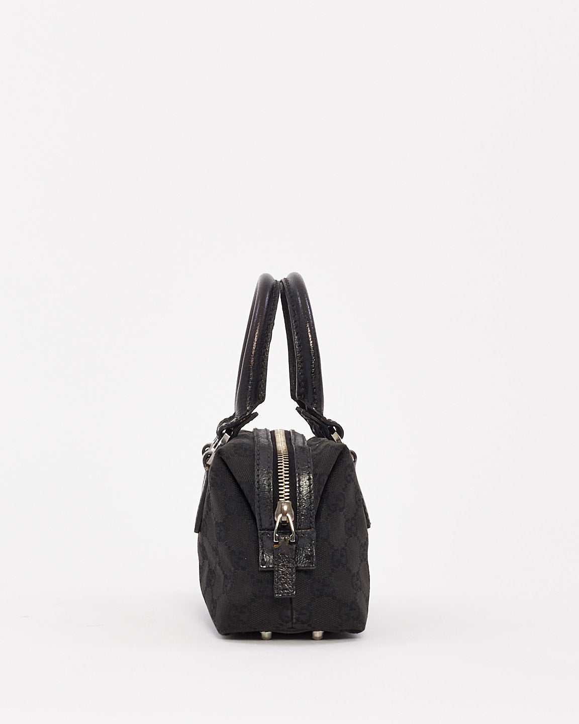 Mini sac en toile GG noir vintage Gucci