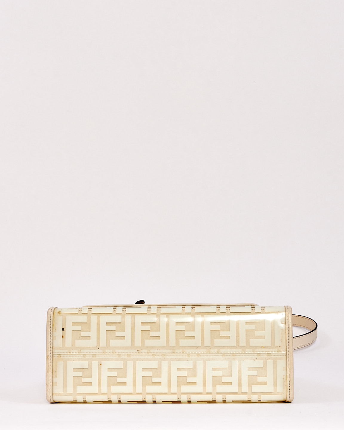 Fendi Sac fourre-tout Runaway Shopper en PVC et cuir Zucca blanc