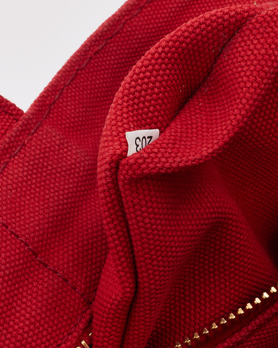 Sac fourre-tout Canapa en toile rouge Prada avec sangle