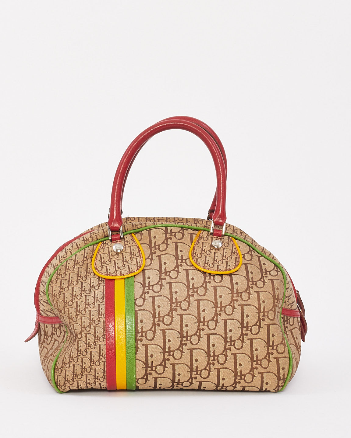 Sac Bowler Rasta monogramme en toile beige Dior