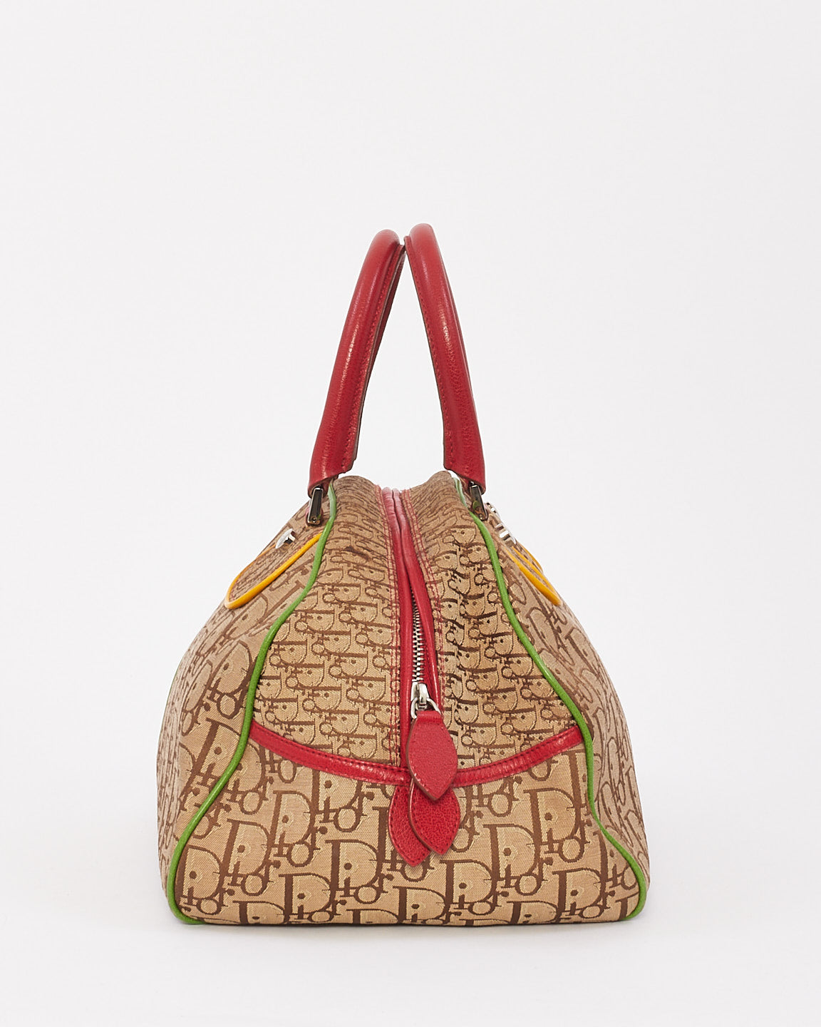 Sac Bowler Rasta monogramme en toile beige Dior