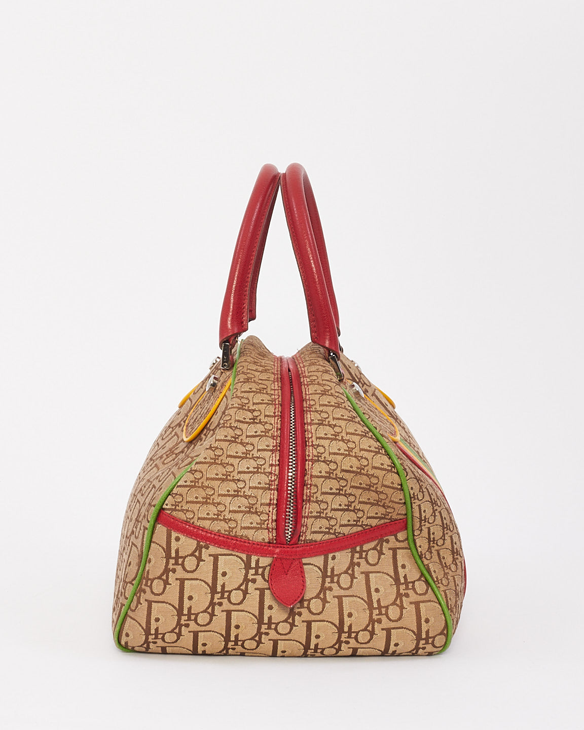 Sac Bowler Rasta monogramme en toile beige Dior