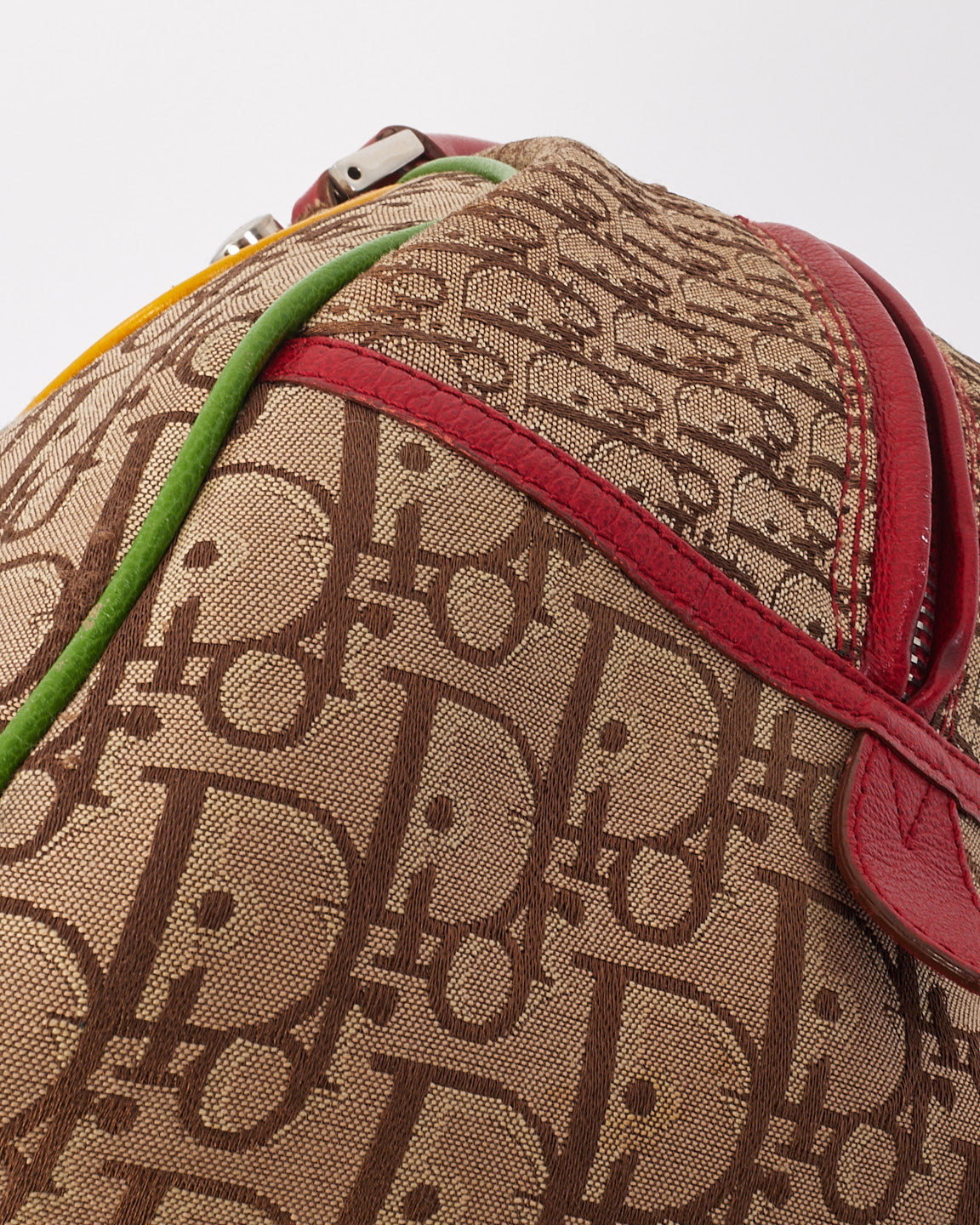 Sac Bowler Rasta monogramme en toile beige Dior