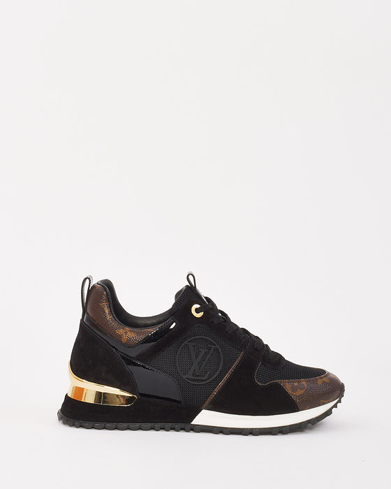 Louis Vuitton sneakers in black monogram canvas with black leather