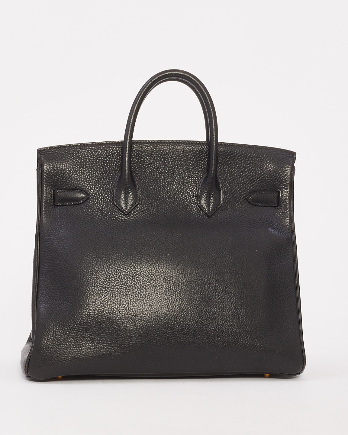 Hermès Black Fjord Leather HAC Birkin 32 with Gold Hardware